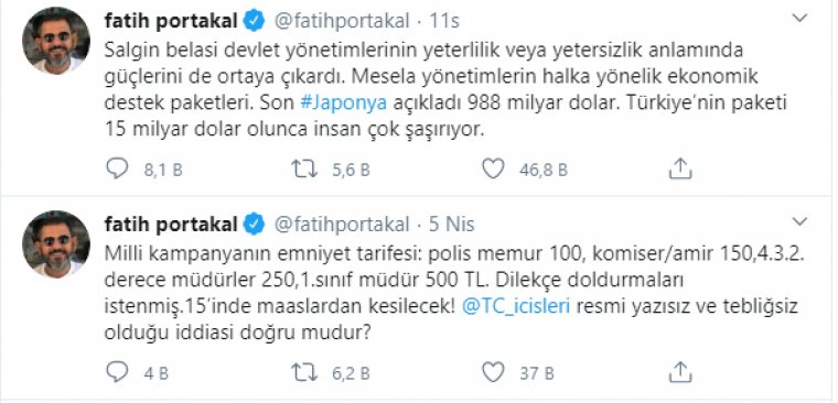 Son dakika: Erdoğan'dan Fatih Portakal hakkında suç duyurusu