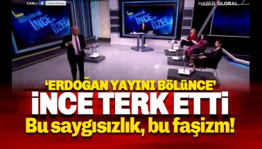 Muharrem İnce canlı yayını terk etti: Bu saygısızlık, bu faşizm