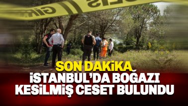 Son dakika: İstanbul'da boğazı kesilmiş erkek cesedi bulundu