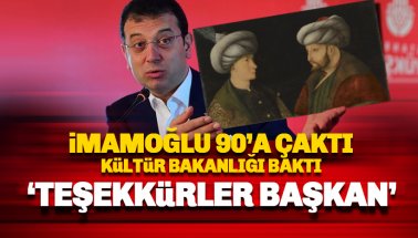 İmamoğlu, Fatih Sultan Mehmet tablosunu ait olduğu topraklara getirdi