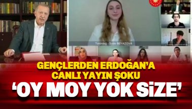 Erdoğan Canlı Yayındaydı: Oy moy yok size