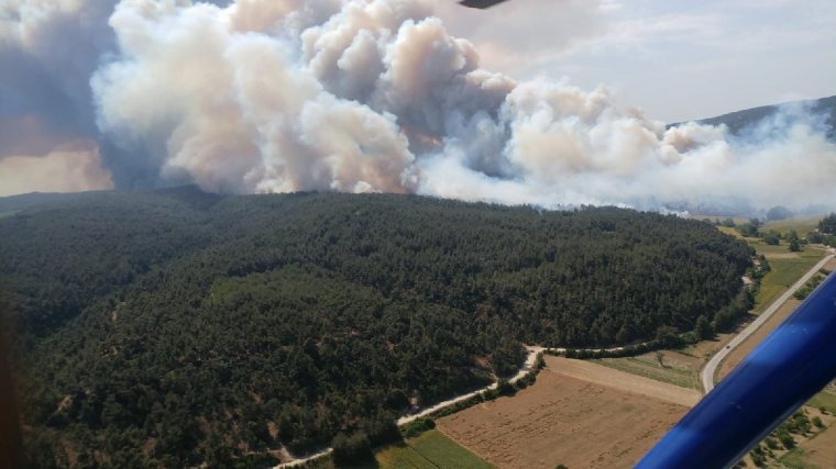 Çanakkale yanıyor: 300 Hektar alan kül oldu