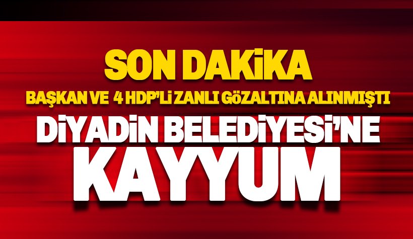 HDP'li Başkan Gözaltında: Diyadin Belediyesine Kayyum Atandı