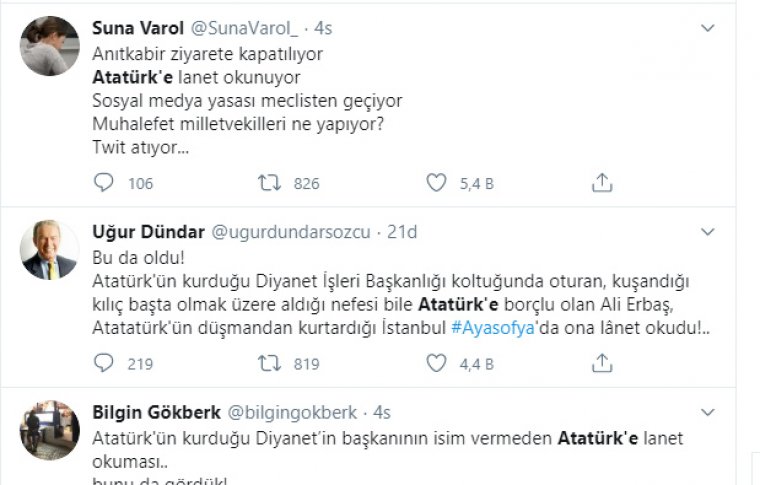 Diyanet İşleri Başkanı Erbaş'a tepki yağıyor: Şerefsiz, namussuz
