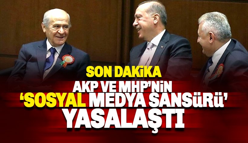 AKP'nin 'Sosyal Medya Sansürü' TBMM'den geçerek yasalaştı