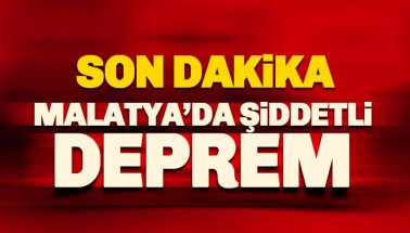 Malatya'da 5.2 büyüklüğünde deprem