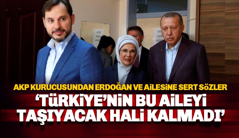 AKP Kurucusu Şener: Türkiye'nin bu aileyi taşıyacak hali kalmadı
