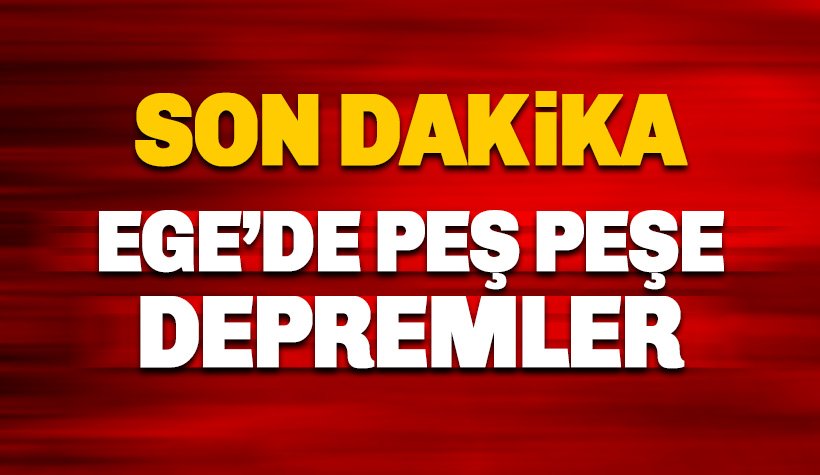 Ege Denizi'nde 5 şiddetinde deprem