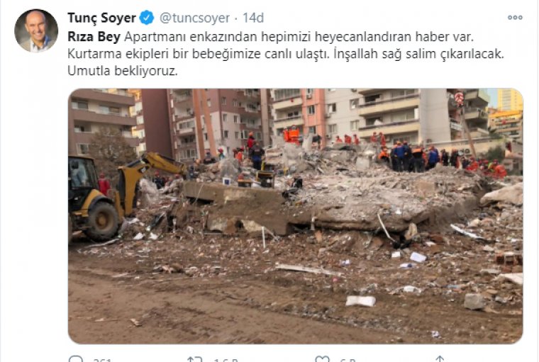 İzmir depreminde bir bebeğe daha canlı ulaşıldı