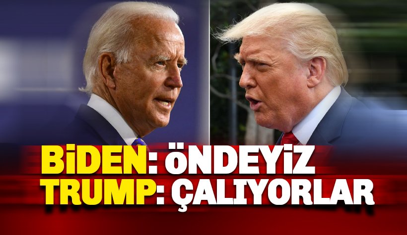 Biden: Öndeyiz. Trump: Seçimi Çalıyorlar