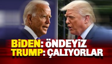 Biden: Öndeyiz. Trump: Seçimi Çalıyorlar
