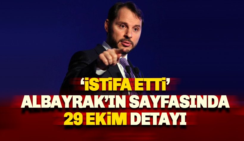 Albayrak’ın istifası sonrası Twitter’da 29 Ekim Detayı