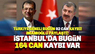 İmamoğlu: İstanbul’da 'bulaşıcı hastalık'tan ölen sayısı bugün 164