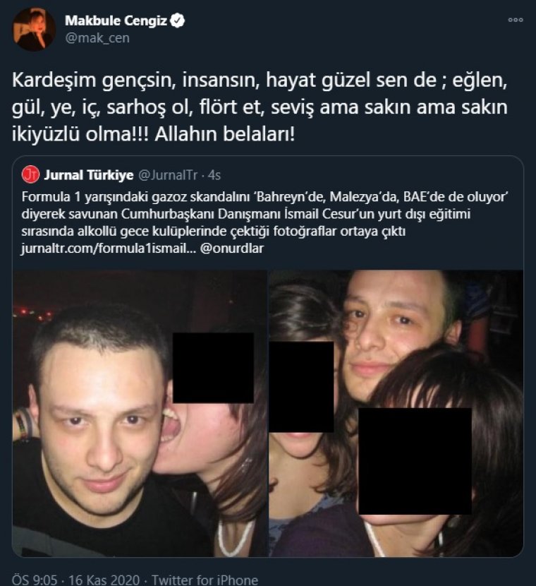 Cumhurbaşkanı Başdanışmanı İsmail Cesur'un 'cesur' fotoğrafları ortaya çıktı