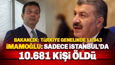 Sadece İstanbul'da 10.681 kişi vefat etti. Acil kapanmamız lazım
