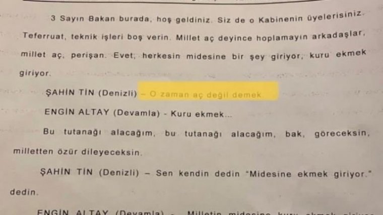 AKP'li vekilden skandal ifade: Kuru ekmek yiyen millet aç değildir