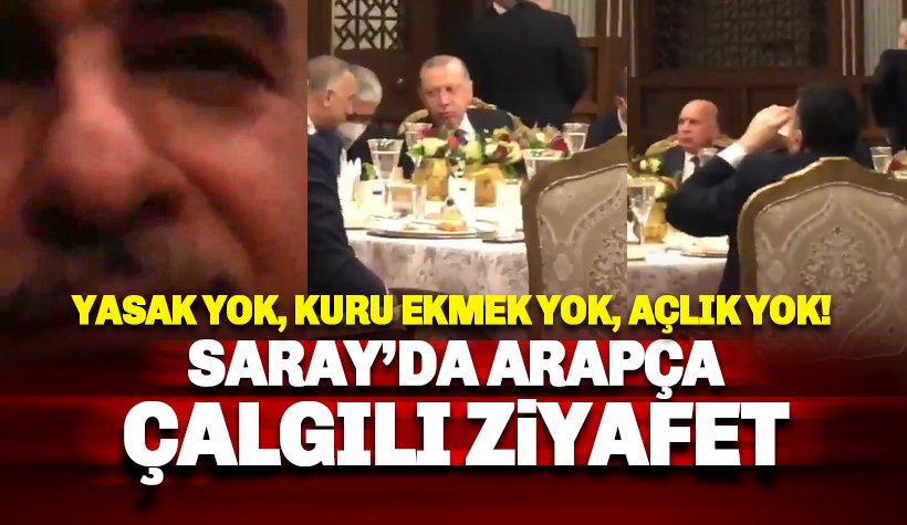 Saray'da Arapça Çalgılı Ziyafet: Sosyal medyada tepki yağdı