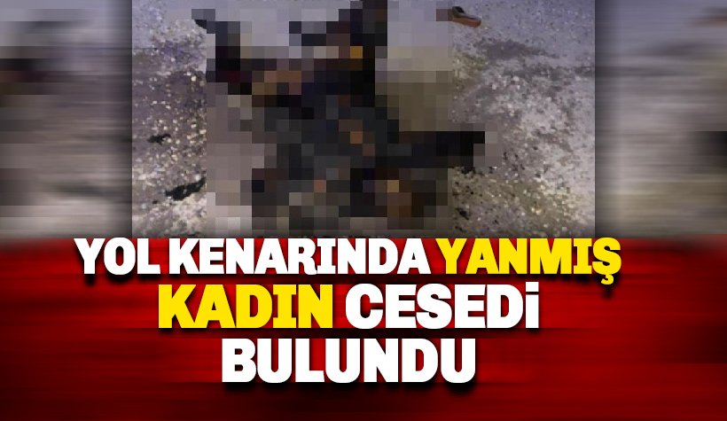 Yol kenarında yanmış kadın cesedi bulundu