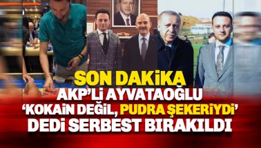 Kürşat Ayvatoğlu 'pudra şekeri çektim' dedi ve serbest bırakıldı