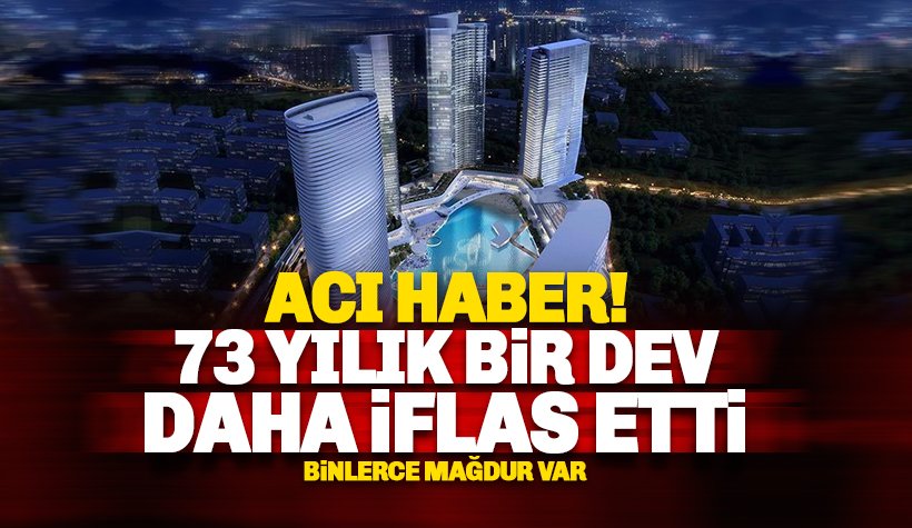 Son dakika: 73 yıllık Garanti Koza İnşaat iflas etti