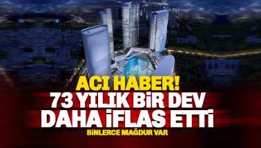 Son dakika: 73 yıllık Garanti Koza İnşaat iflas etti