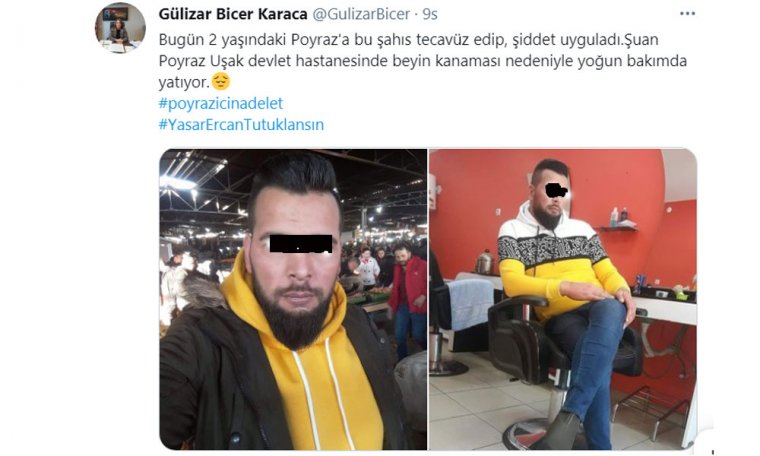 2 yaşındaki bebeğe cinsel istismar ve darp: Poyraz bebek yaşam savaşı