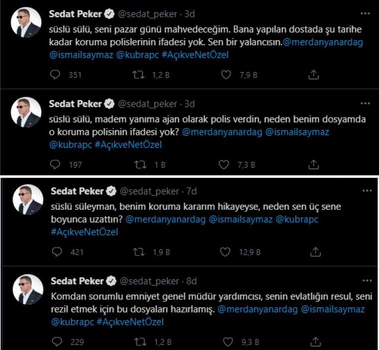 Sedat Peker'in 8. videosunun tarihi belli oldu