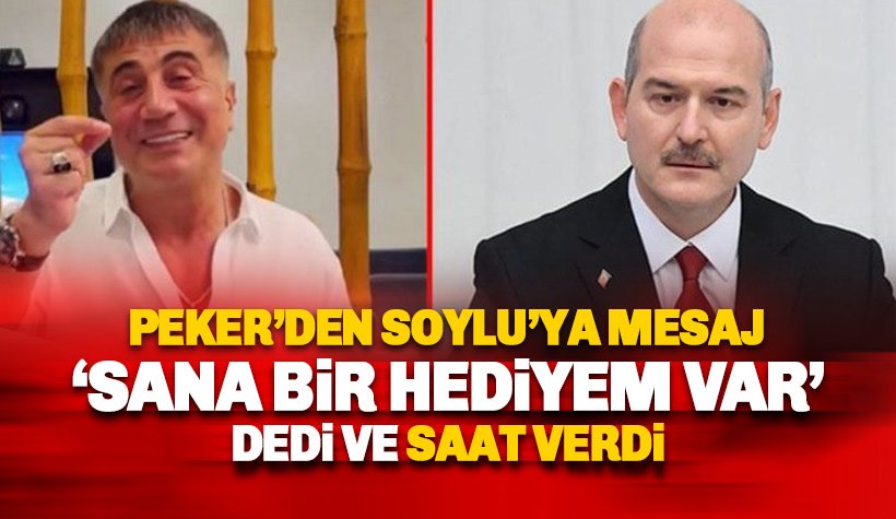 Sedat Peker'den Bakan Soylu'ya yeni mesaj: Bu Akşam Sana Bir Hediyemvar