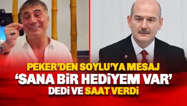 Sedat Peker'den Bakan Soylu'ya yeni mesaj: Bu Akşam Sana Bir Hediyemvar
