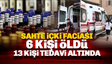 Tekirdağ'da sahte içki faciası: 6 kişi öldü, 13 kişi tedavi altında