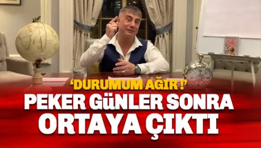 Sedat Peker ortaya çıktı