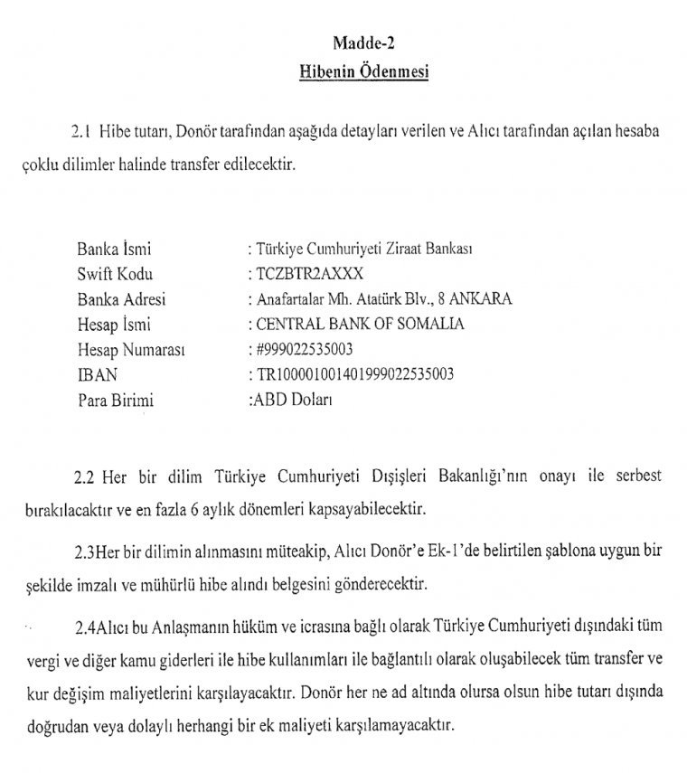 Son dakika: Türkiye Somali'ye 30 milyon dolar hibe etti