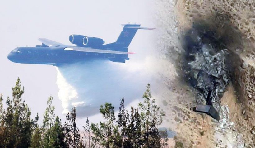 Son dakika: Kahramanmaraş'ta yangın söndürme uçağı düştü