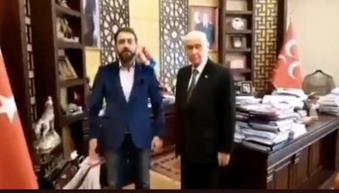 Bahçeli taklidi yapan partili gündem oldu