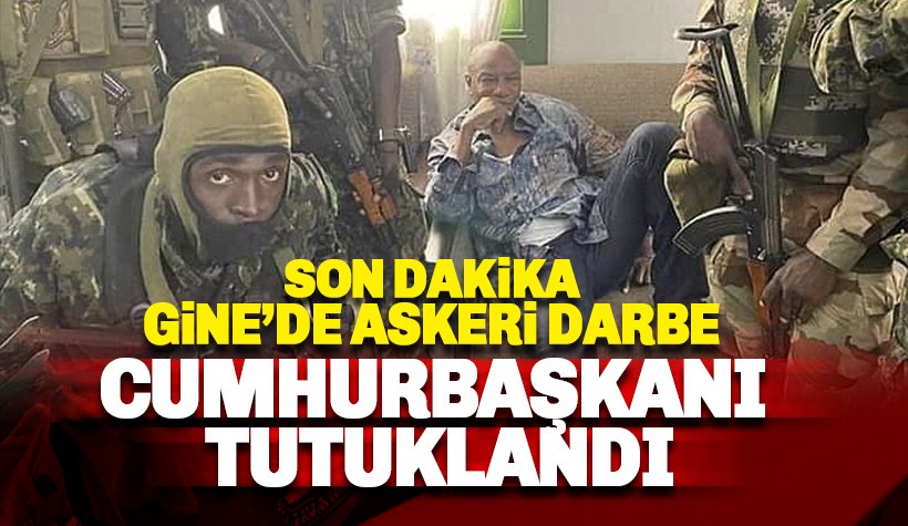 Gine'de askeri darbe: Cumhurbaşkanı tutuklandı