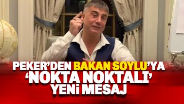 Peker'den Soylu'ya nokta noktalı gönderme