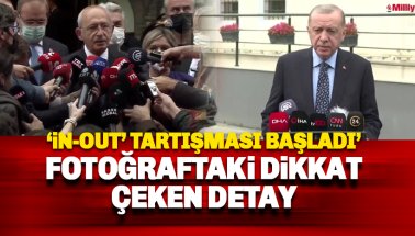 Erdoğan ve Kılıçdaroğlu fotoğrafındaki ilginç detay