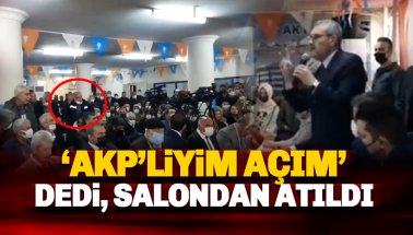 AKP'liyim, vallahi açım ben' diye isyan eden vatandaşı salondan attılar