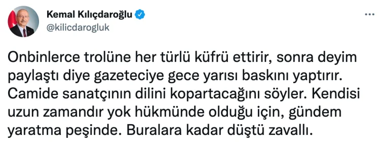 Kılıçdaroğlu'ndan Erdoğan'a: ZAVALLI