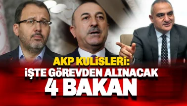 AKP'de görevden alınacak 4 bakanın ismi belli oldu!