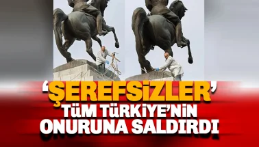 Samsun'da Atatürk'ün Anıtı'nı yıkmaya çalıştılar
