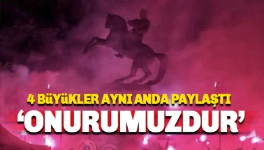 Fenerbahçe, Galatasaray, Beşiktaş ve Trabzonspor'dan Atatürk anıtı paylaşımı
