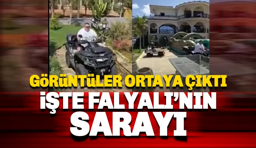 İşte Halil Falyalı'nın muhteşem malikanesi