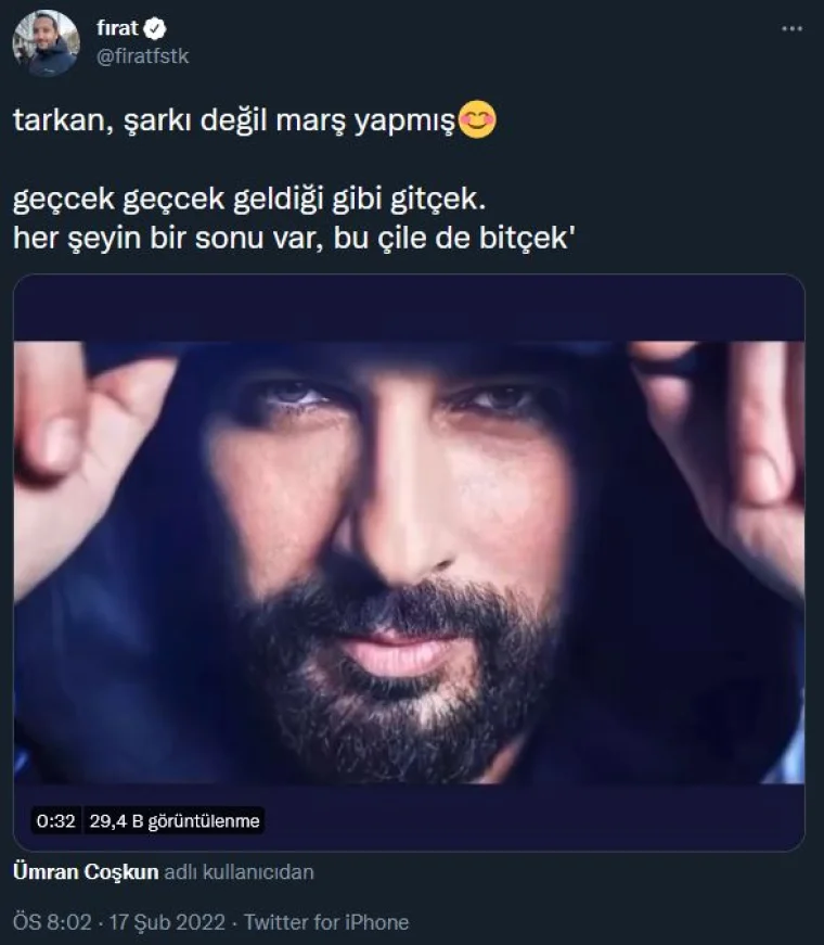 Tarkan Geççek şarkısı ile sosyal medyayı yıktı