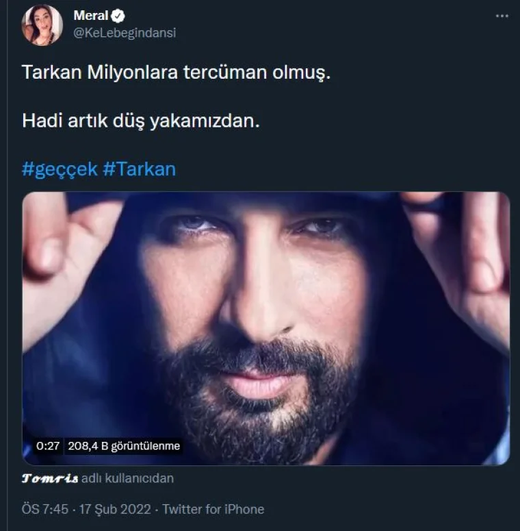 Tarkan Geççek şarkısı ile sosyal medyayı yıktı