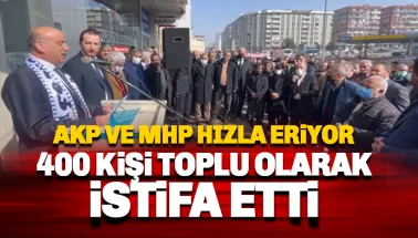 400 kişi AKP ve MHP'den istifa edip İYİ Parti'ye katıldı