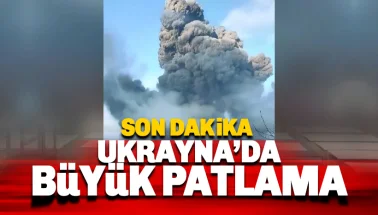 Ukrayna'da büyük bir patlama oldu
