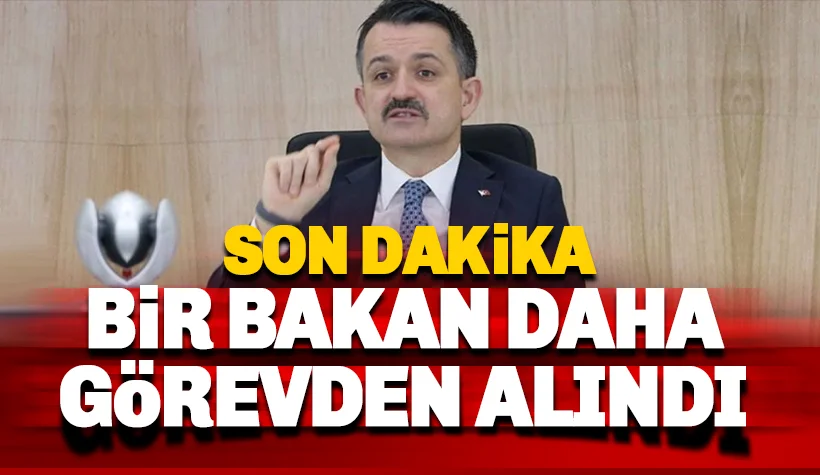 Son dakika:  Tarım ve Orman Bakanı Bekir Pakdemirli istifa etti