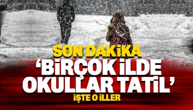 Kar ve kötü hava koşulları nedeniyle birçok ilde okullar tatil edildi