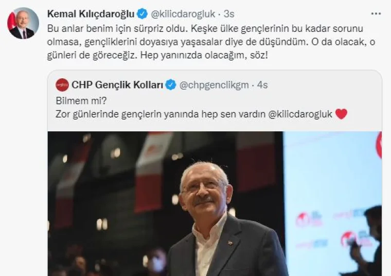 Gençler Kılıçdaroğlu'nu ağlattı: İşte o anlar
